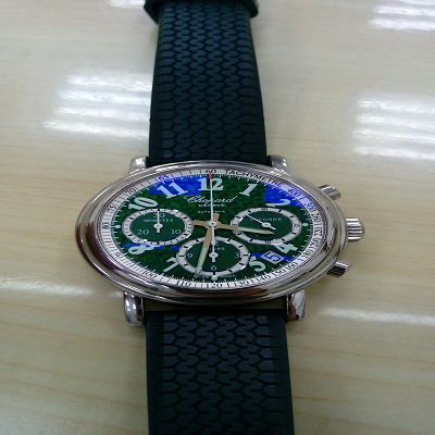 正品 CHOPARD 蕭邦 賽車 三眼計時 自動機芯圖